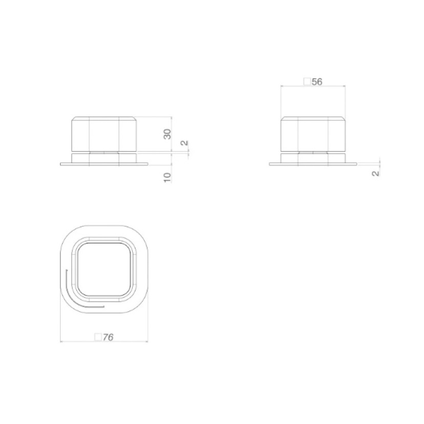 Acionamento Monocomando Mesa quadrada Deca You Dynamic Peach 4990.CL105.MT