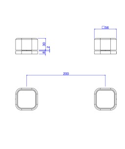 Acionamento Misturador Mesa quadrada deca you dynamic blue 4992.AZ105.MT