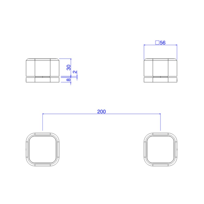 Acionamento Misturador Mesa Redonda Deca You Inox 4992.INX104