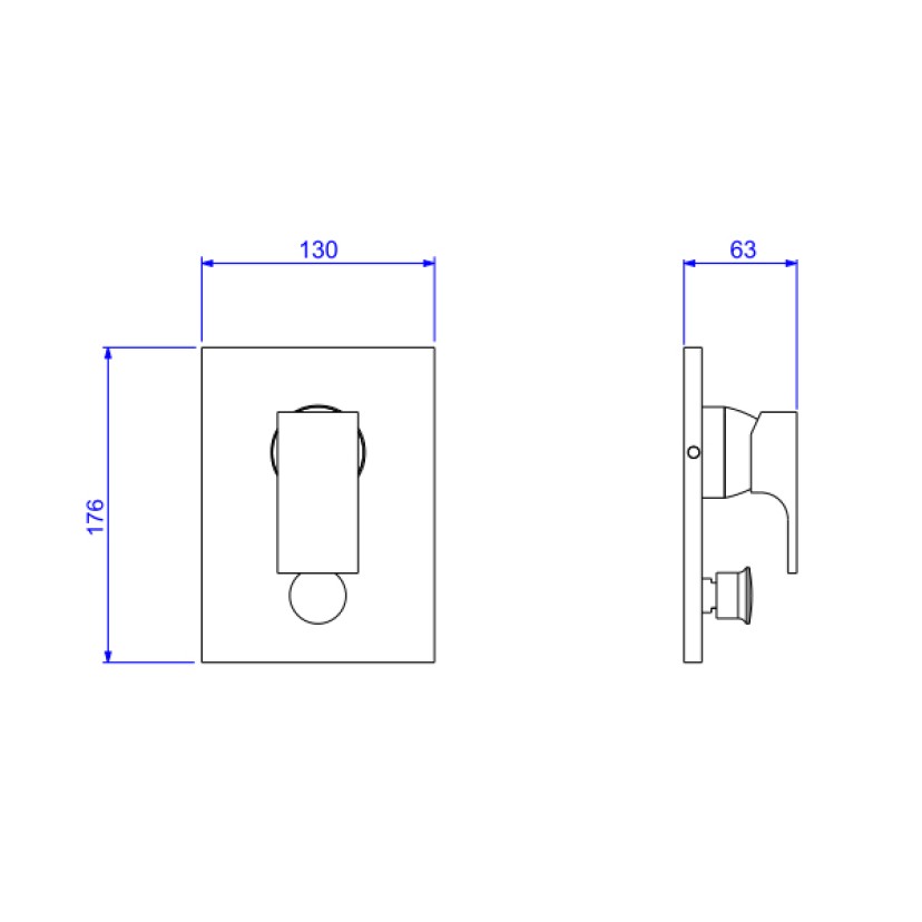 Misturador Monocomando 4 Vias Unic Dark Antracite Deca 2994.GF90.MT