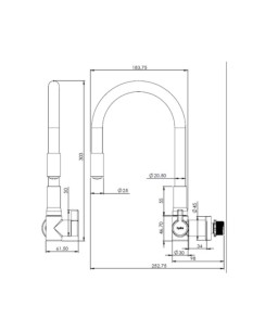 Torneira Hydramotion Parede Vermelha 1168.METVMHMN