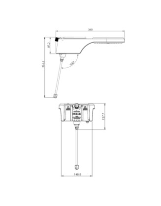 Chuveiro Elétrico Fit Eletrônica Branca 220V/6800W Hydra