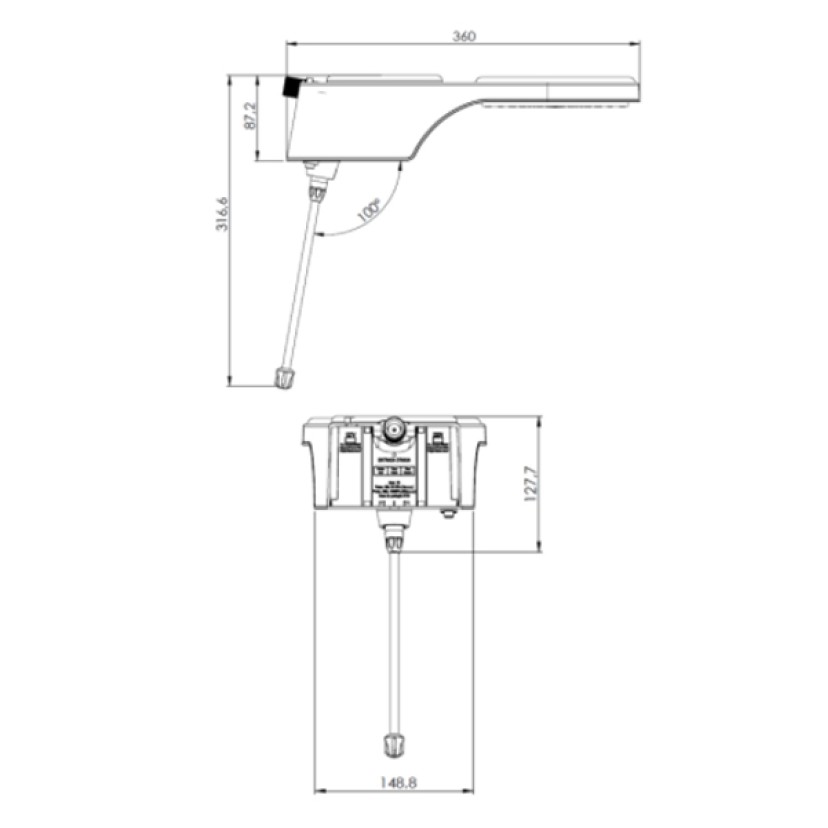 Chuveiro Elétrico Fit Eletrônica Branca 220V/6800W Hydra