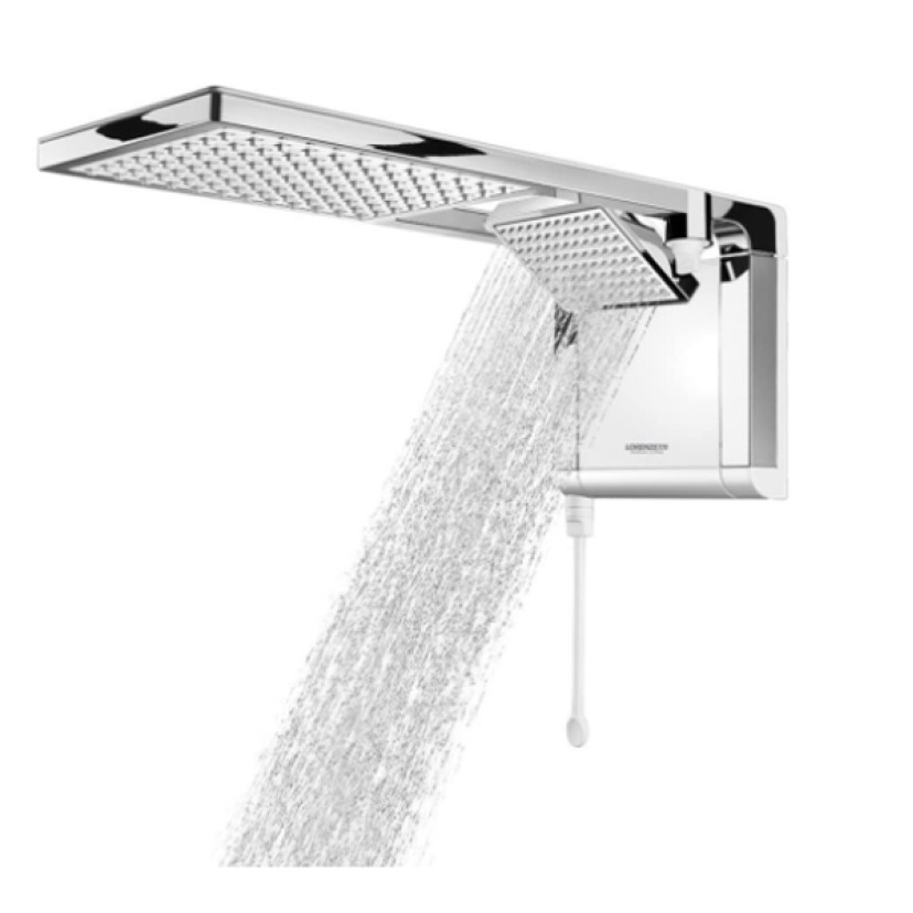 Chuveiro Elétrico Acqua Duo Eletrônico Ultra Branco/Cromado 220V/7800W Lorenzetti