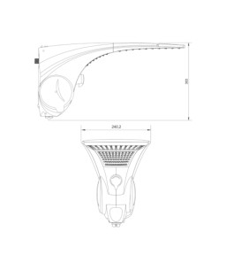 Chuveiro Elétrico Duo Shower Quadra Multitemperatura Branco 220V/7500W Lorenzetti