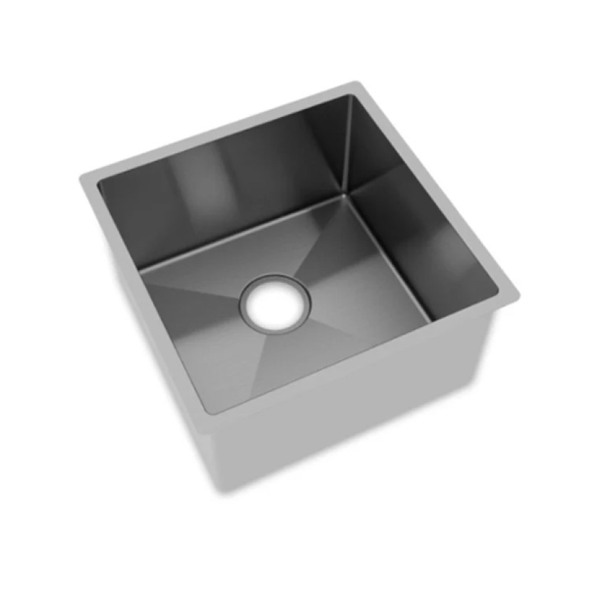 Cuba Mekal Linha Retta LR 40 Raio 10. As cubas da Linha Retta Mekal possuem o furo para válvulas de 4.1/2", tornando-as aptas para a instalação de trituradores de alimentos.