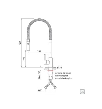 Misturador Monocomando Tramontina Versatile em Aco Inox com Bica Movel 94520029 Misturador Monocomando Tramontina Versatile em Aco Inox com Bica Movel 94520029