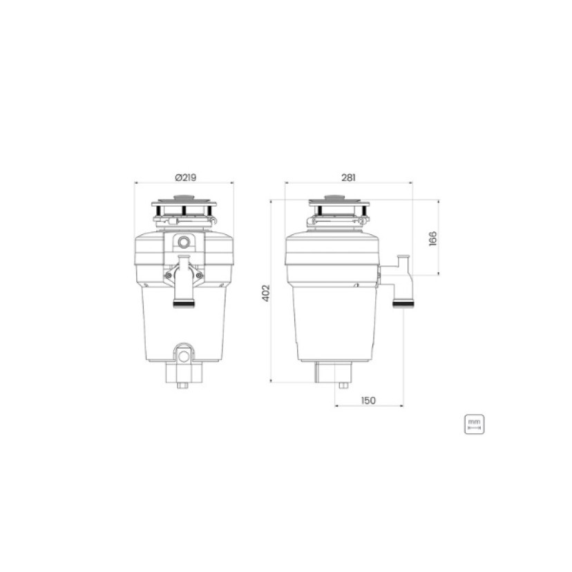 Triturador Resíduos Alimentares 0,75 HP 127V Tramontina 94522/005