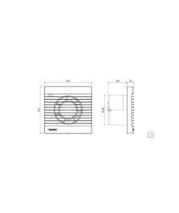 Exaustor para Banheiro 15cm 127V Tramontina BA 100