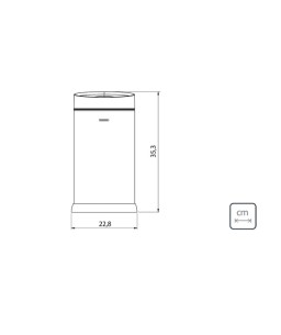 Lixeira Smart Automática com Sensor em Aço Inox Scotch Brite 6L Tramontina 94543106