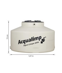 Caixa D'água 500L Água Limpa com filtro e boia