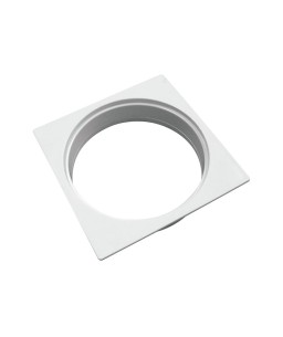 Porta Grelha Quadrado Dn 100 Branco Amanco 11766