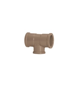 Tê Redução PVC Soldável 60mm x 25mm para Água Fria 17849