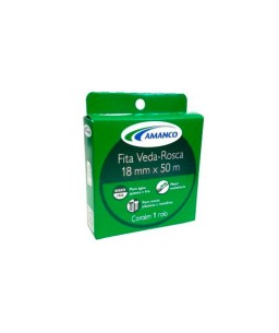 Fita Veda Rosca 18 Mm X 50 M Água Fria Amanco 99317