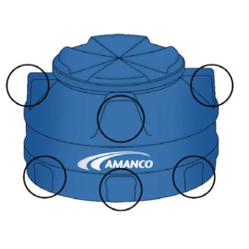 Caixa D' Água Amanco 1000L Boca Fechada