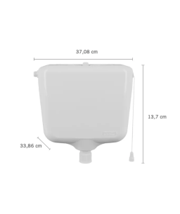 Caixa de Descarga Plastica 9L Branca C17/S BR1 Astra 
