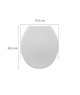 Assento PP Universal com Abertura Frontal  Branco|Astra