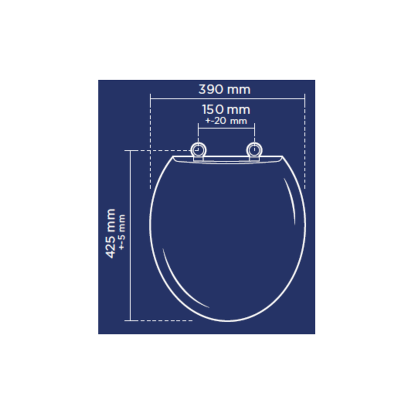 Assento Sanitário PP Atlas Fechamento Suave Oval - AT4063-2