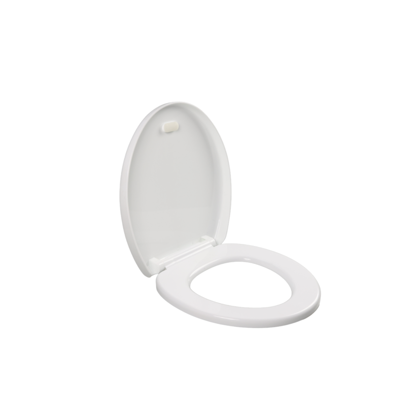 Assento Sanitário PP Atlas Fechamento Suave Oval - AT4063-2