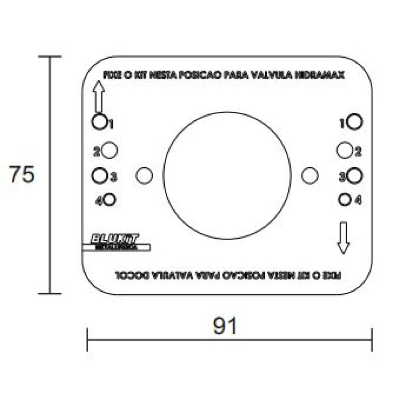 Conversor p/ Válvula Docol/Hydrama X Hydramax/Docol - 155201