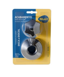 Acabamento ABS Cromado C50 Blukit Padrão Deca/Docol 1/2, 3/4 e 1" 090201-212