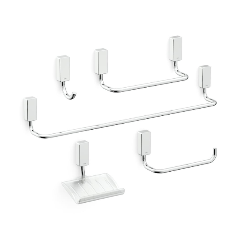 Kit Acessorios 5 Peças Celite One Cromado B5001E6CR0