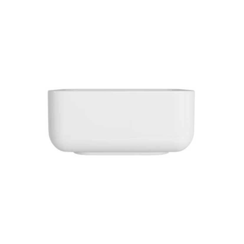 Cuba Quadrada de Apoio com Mesa Deca 30cm Branco Slim - L.11030.M.17