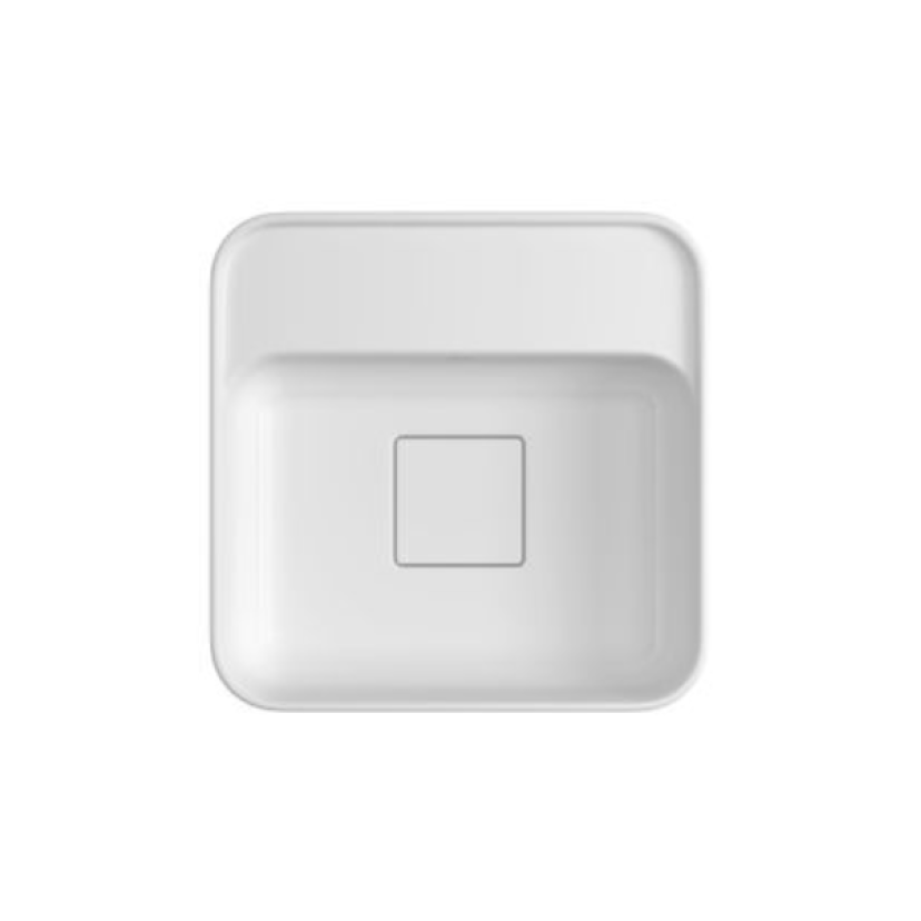 Cuba Quadrada de Apoio com Mesa Deca 30cm Branco Slim - L.11030.M.17