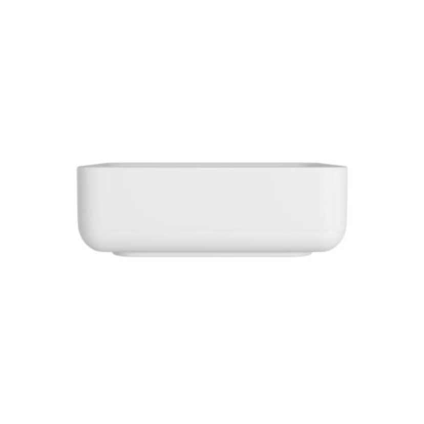 Cuba Quadrada de Apoio com Mesa Deca 40cm Branco Slim - L.11040.M.17