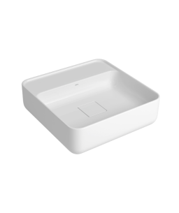 Cuba Quadrada Apoio com Mesa Deca 40cm Branco Slim - L.11040.M.17