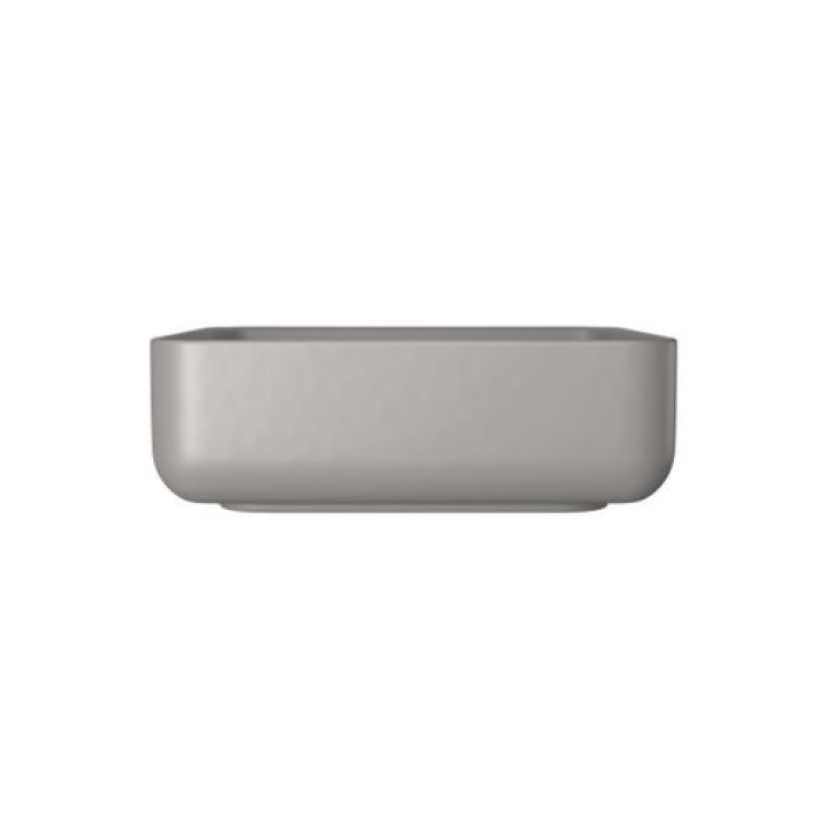 Cuba Quadrada de Apoio Deca 40cm Soft Antracite Slim - L.11040.85