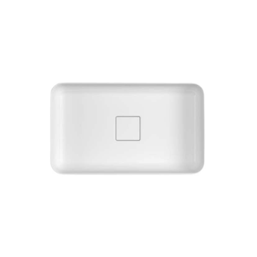 Cuba Retangular de Apoio Deca 50cm Branco Slim - L.13050.17