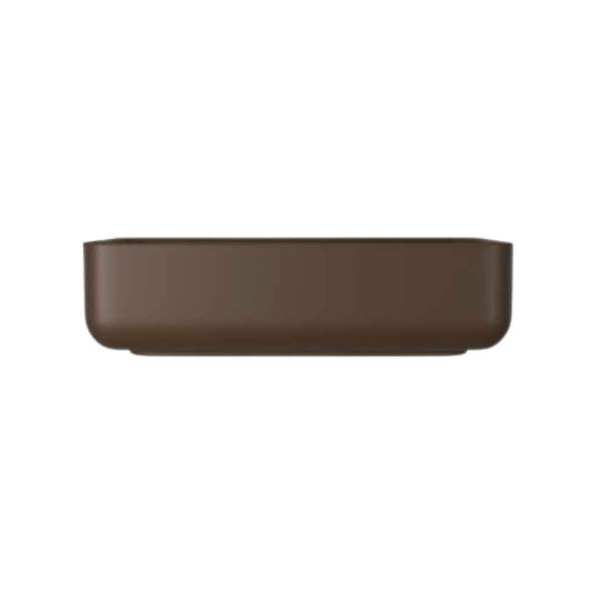 Cuba Retangular de Apoio Deca 50cm Marrom Fosco Slim - L.13050.22