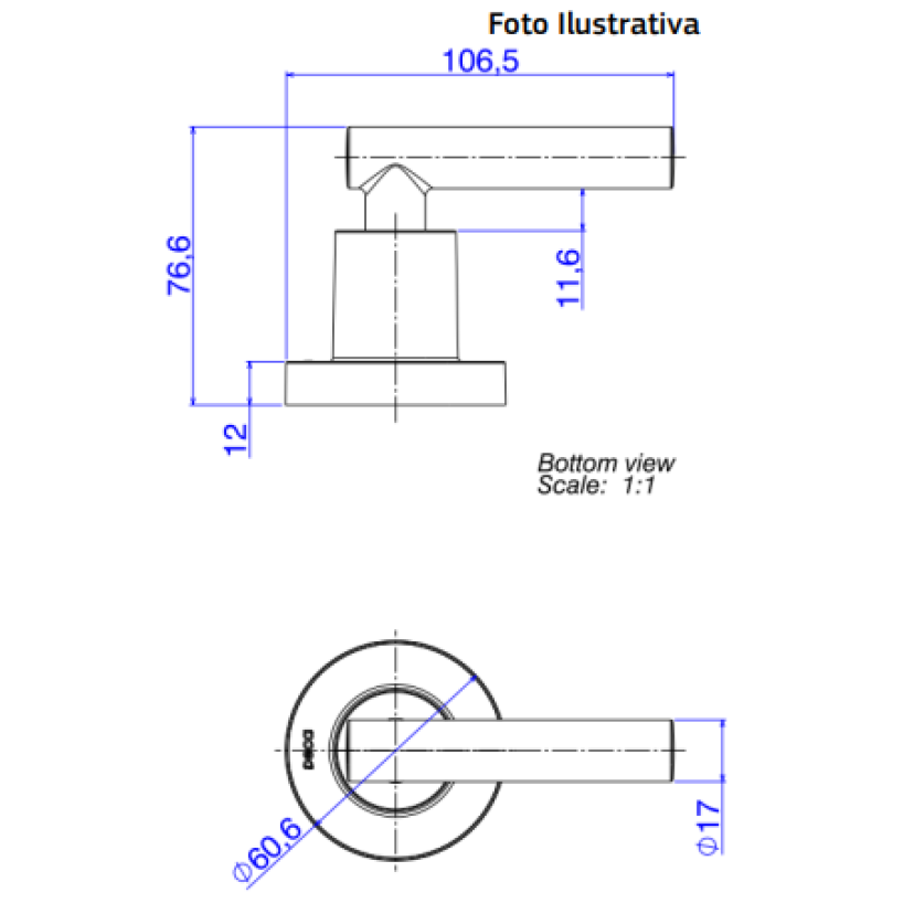 Acabamento para Registro de Gaveta e Pressão 1/2, 3/4 Até 1" Cromado Deca Beta 4900.C109.PQ