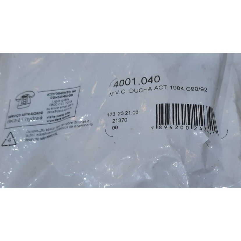 Reparo MVC para Ducha Higiênica Deca 1984.C90/C92 - 4001.040