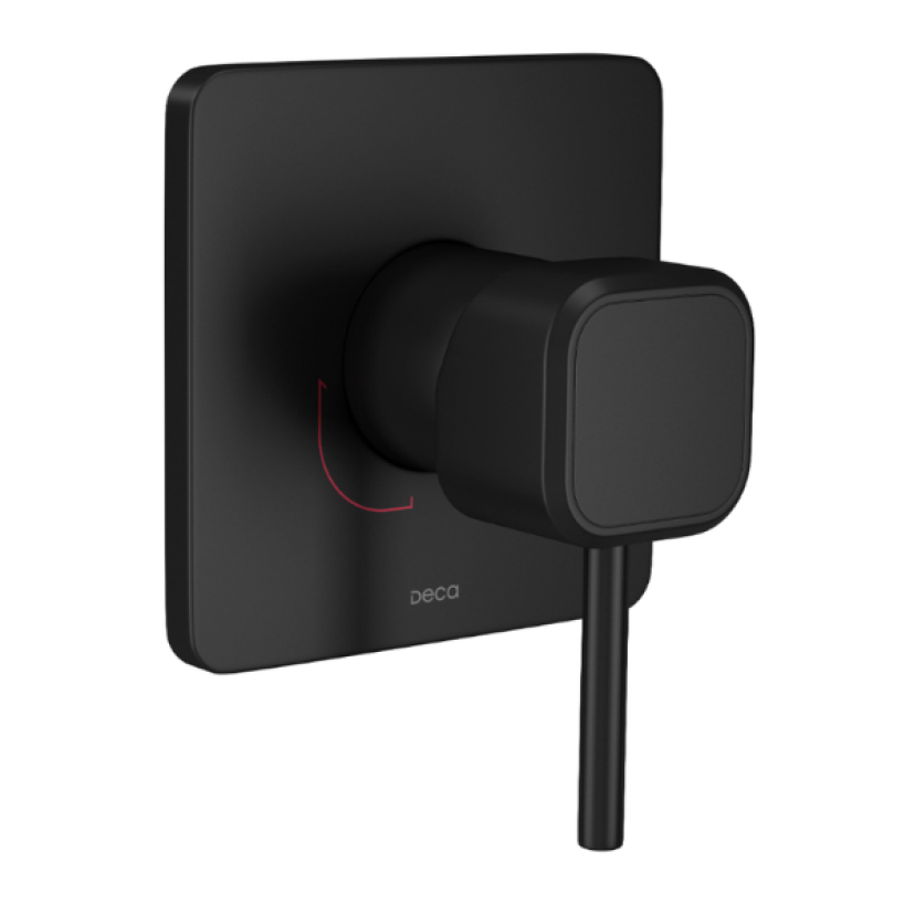 Acabamento para Monocomando de Chuveiro Quadrado Deca You Black Matte 4993.BL105.CHU.MT