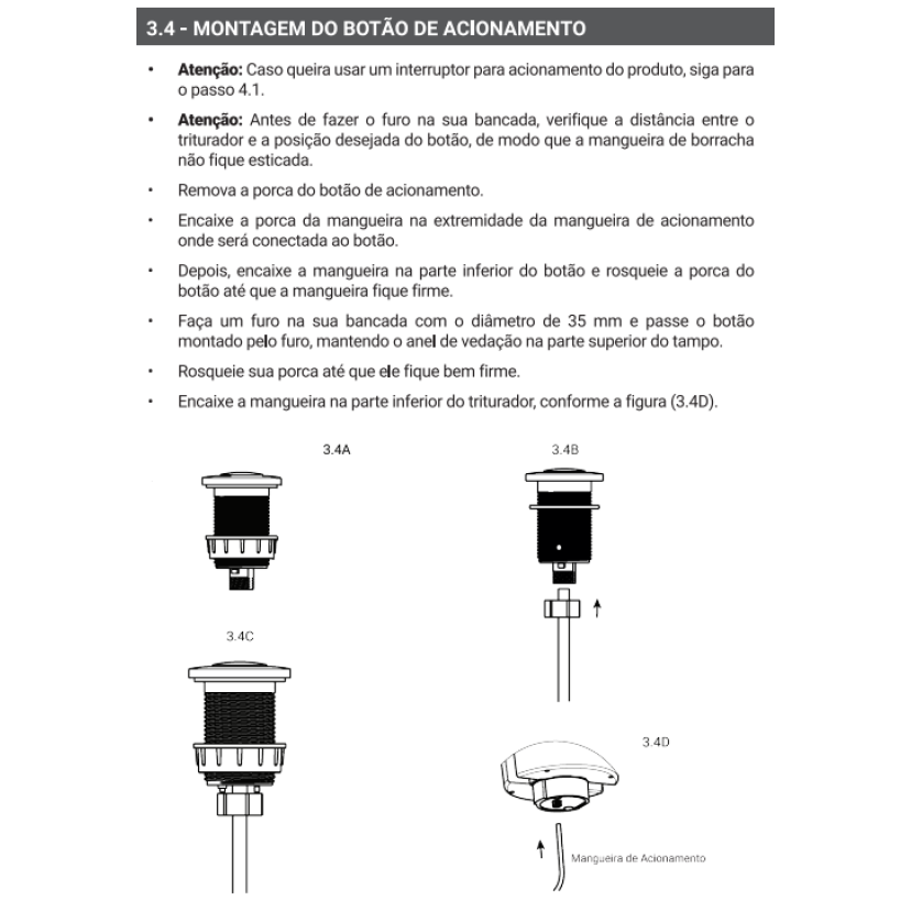 Triturador de Resíduos de Alimentos 220v Deca - AC.300.TRIT.220