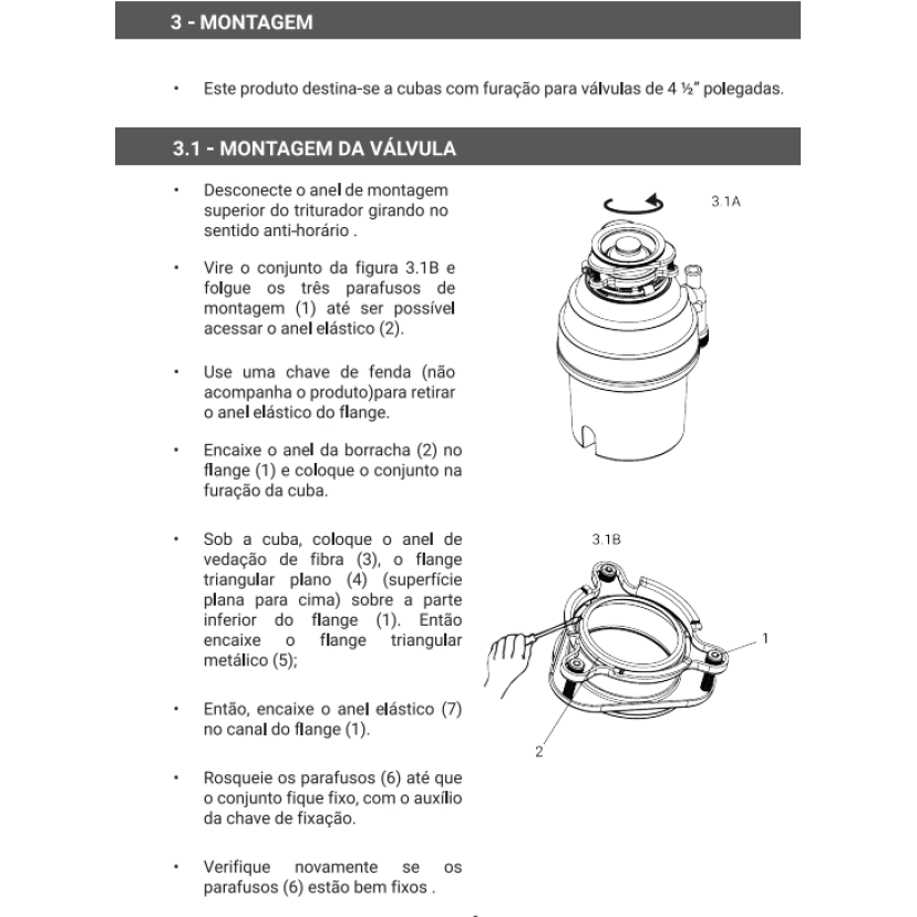 Triturador de Resíduos de Alimentos 220v Deca - AC.300.TRIT.220