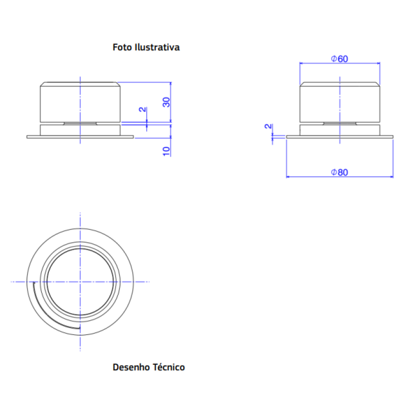 Acionamento Monocomando Redondo de Mesa Inox Deca You - 4990.INX104