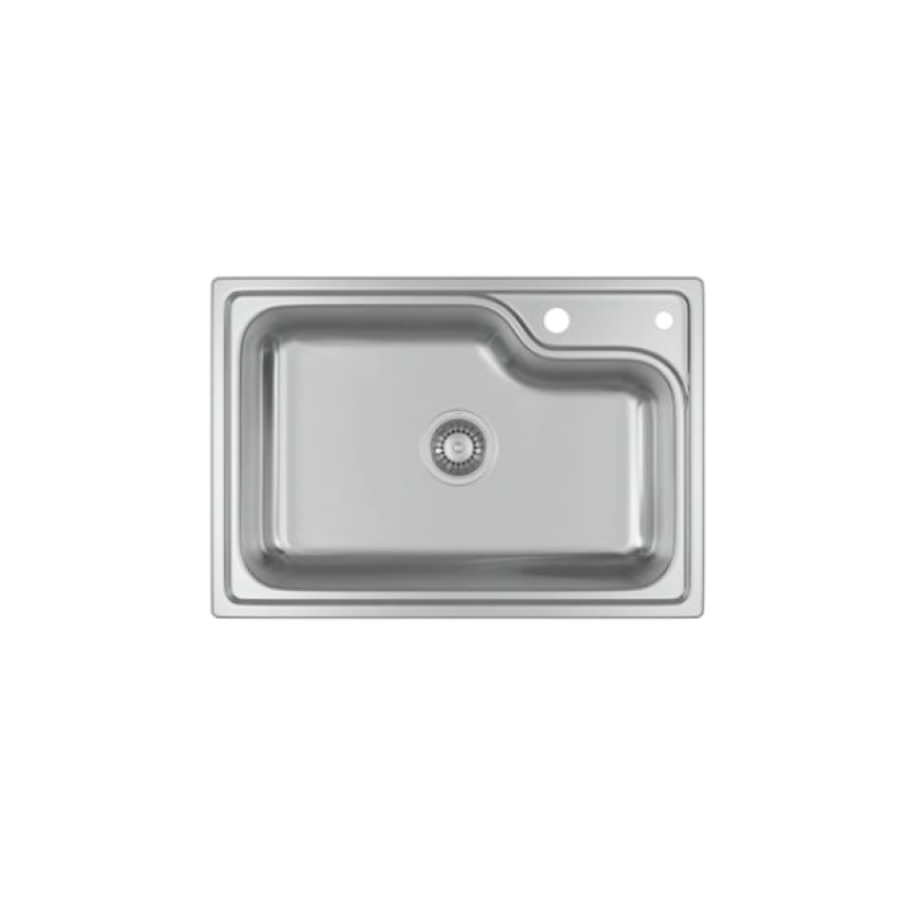 Cuba de Cozinha Retangular com Deck 60x40cm Inox Deca Facile - CC.660.60.DK.INX