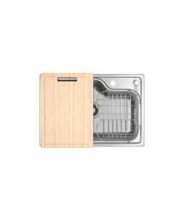 Cuba Cozinha Retangular 60X40cm com Deck e Acessorios Inox Deca Facile - CC.660.60.DKAC.INX