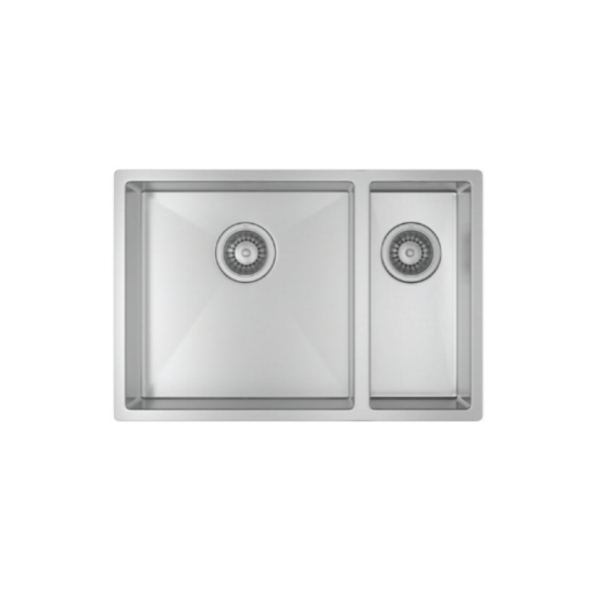 Cuba Dupla de Cozinha Retangular 60X40cm 40/18 Inox Deca Suprema - CC.660.60.DUO.INX
