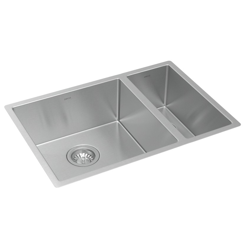 Cuba Dupla de Cozinha Retangular 60X40cm 40/18 Inox Deca Suprema - CC.660.60.DUO.INX