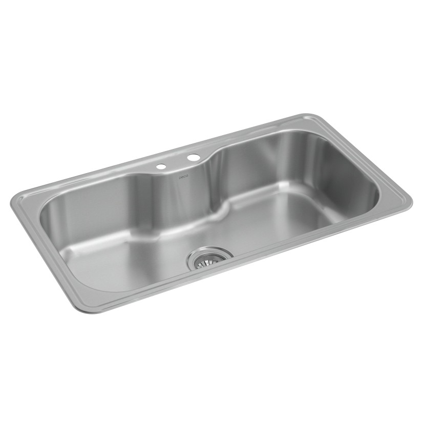 Cuba Cozinha Retangular 80X40cm com Deck Inox Deca Facile - CC.661.80.DK.INX