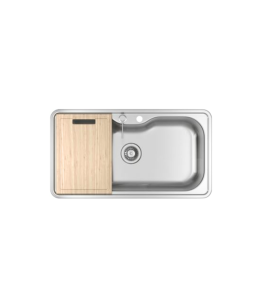 Cuba Cozinha Retangular 80X40cm com Deck e Acessorios Inox Deca Facile - CC.661.80.DKAC.INX