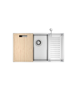 Cuba Cozinha Retangular 75X40cm com Acessórios Inox Deca Suprema - CC.670.75.AC.INX