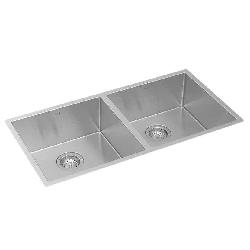 Cuba Dupla de Cozinha Retangular 80X40cm Inox Deca Suprema - CC.670.80.DUO.INX