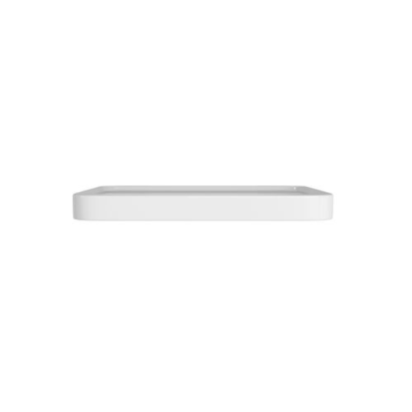 Cuba Quadrada de Sobrepor com Mesa Deca 40cm Branco Slim - L.21040.M.17