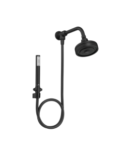 Kit Chuveiro da Deca Acqua Plus com Desviador e Ducha Manual Black Matte 1990.BLMT.STDKIT.N
