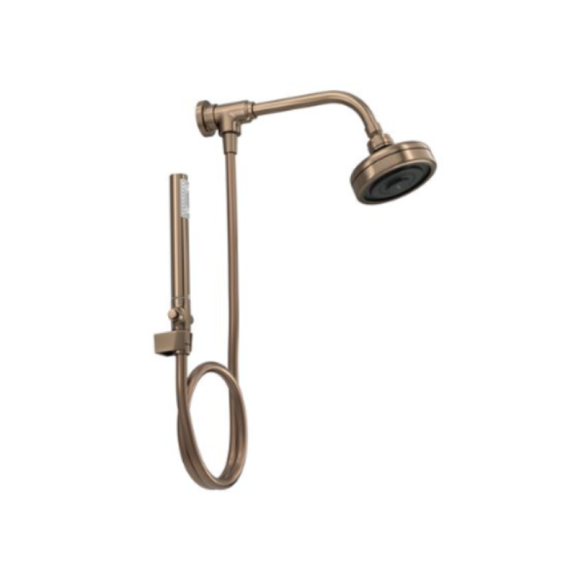 Kit Chuveiro da Deca Acqua Plus com Desviador e Ducha Manual Corten 1990.CTMT.STDKIT.N